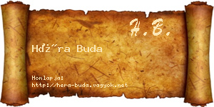 Héra Buda névjegykártya